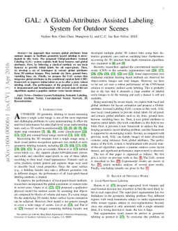 GAL: A Global-Attributes Assisted Labeling System for Outdoor Scenes