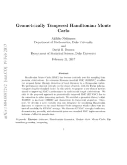 Geometrically Tempered Hamiltonian Monte Carlo