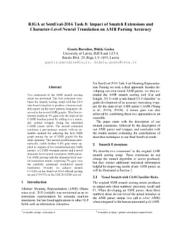 RIGA at SemEval-2016 Task 8: Impact of Smatch Extensions and
  Character-Level Neural Translation on AMR Parsing Accuracy