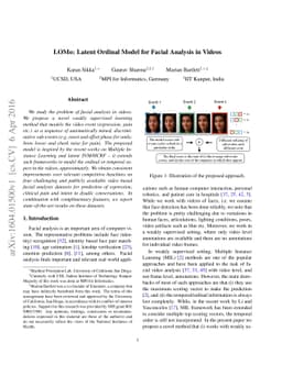 LOMo: Latent Ordinal Model for Facial Analysis in Videos