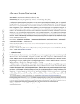 A Survey on Bayesian Deep Learning
