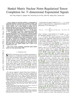 Hankel Matrix Nuclear Norm Regularized Tensor Completion for
  $N$-dimensional Exponential Signals
