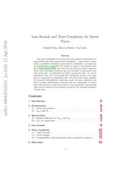 Loss Bounds and Time Complexity for Speed Priors
