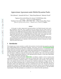 Approximate Agreement under Mobile Byzantine Faults