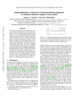 StalemateBreaker: A Proactive Content-Introducing Approach to Automatic
  Human-Computer Conversation