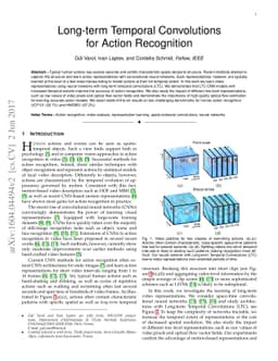 Long-term Temporal Convolutions for Action Recognition