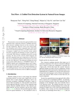 Text Flow: A Unified Text Detection System in Natural Scene Images