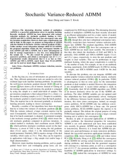 Stochastic Variance-Reduced ADMM