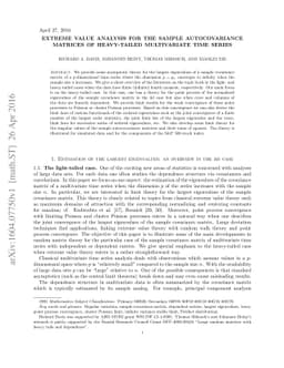 Extreme value analysis for the sample autocovariance matrices of
  heavy-tailed multivariate time series