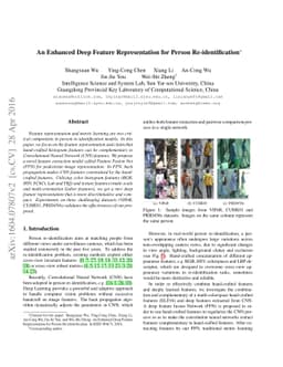 An Enhanced Deep Feature Representation for Person Re-identification