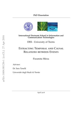 Extracting Temporal and Causal Relations between Events