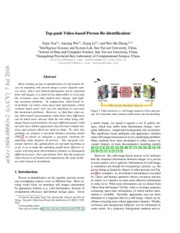 Top-push Video-based Person Re-identification