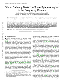 Visual Saliency Based on Scale-Space Analysis in the Frequency Domain