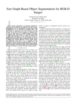 Fast Graph-Based Object Segmentation for RGB-D Images