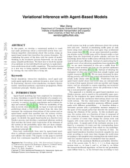 Variational Inference with Agent-Based Models