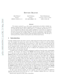 Bitcoin Beacon