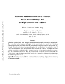 Inference for the Mann-Whitney Effect for Right-Censored and Tied Data