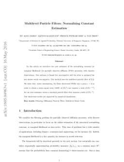 Multilevel Particle Filters: Normalizing Constant Estimation