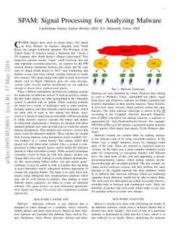 SPAM: Signal Processing to Analyze Malware