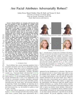Are Facial Attributes Adversarially Robust?