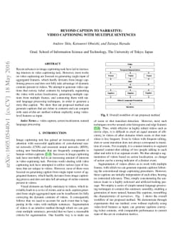 Beyond Caption To Narrative: Video Captioning With Multiple Sentences