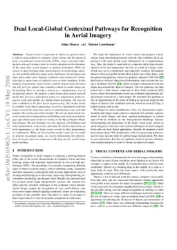 Dual Local-Global Contextual Pathways for Recognition in Aerial Imagery