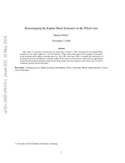 Bootstrapping the Kaplan-Meier Estimator on the Whole Line