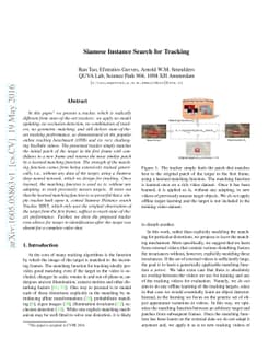 Siamese Instance Search for Tracking
