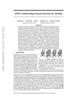 FPNN: Field Probing Neural Networks for 3D Data