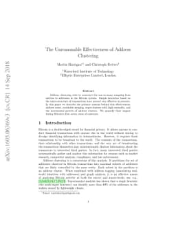 The Unreasonable Effectiveness of Address Clustering