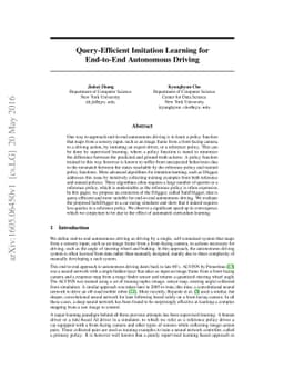 Query-Efficient Imitation Learning for End-to-End Autonomous Driving