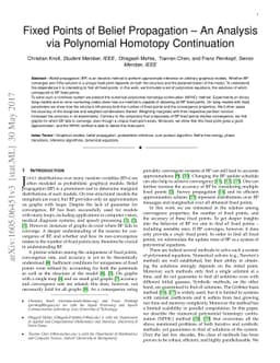 Fixed Points of Belief Propagation -- An Analysis via Polynomial
  Homotopy Continuation