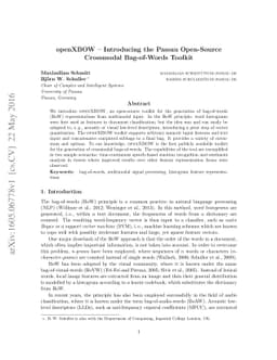 openXBOW - Introducing the Passau Open-Source Crossmodal Bag-of-Words
  Toolkit