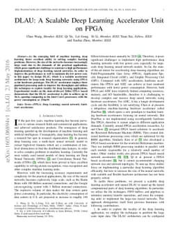 DLAU: A Scalable Deep Learning Accelerator Unit on FPGA