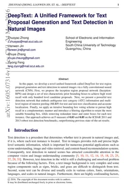 DeepText: A Unified Framework for Text Proposal Generation and Text
  Detection in Natural Images