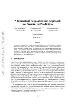 A Consistent Regularization Approach for Structured Prediction