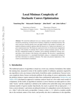 Local Minimax Complexity of Stochastic Convex Optimization