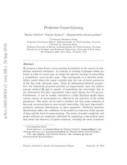Predictive Coarse-Graining