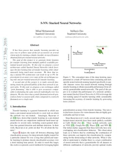 SNN: Stacked Neural Networks