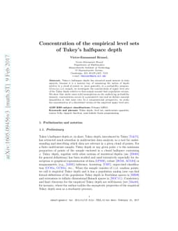 Concentration of the empirical level sets of Tukey's halfspace depth