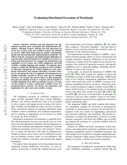 Evaluating Distributed Execution of Workloads