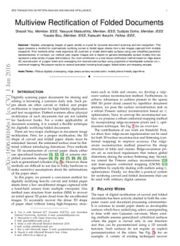 Multiview Rectification of Folded Documents