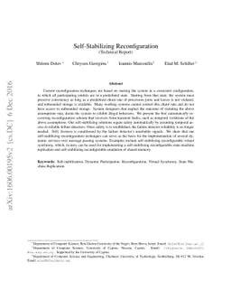 Self-stabilizing Reconfiguration