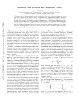 Discovering Phase Transitions with Unsupervised Learning