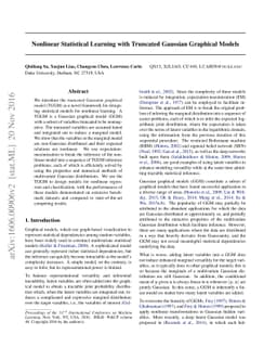 Nonlinear Statistical Learning with Truncated Gaussian Graphical Models