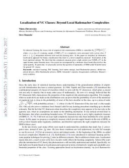 Localization of VC Classes: Beyond Local Rademacher Complexities