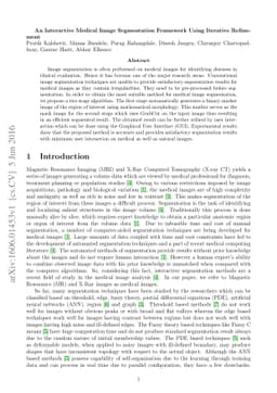 An Interactive Medical Image Segmentation Framework Using Iterative
  Refinement