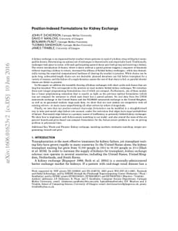 Position-Indexed Formulations for Kidney Exchange