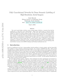 Fully Convolutional Networks for Dense Semantic Labelling of
  High-Resolution Aerial Imagery