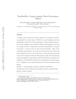 WordNet2Vec: Corpora Agnostic Word Vectorization Method